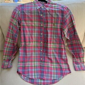 Ralph Lauren Multicolor Plaid Button Down Shirt size small men’s
